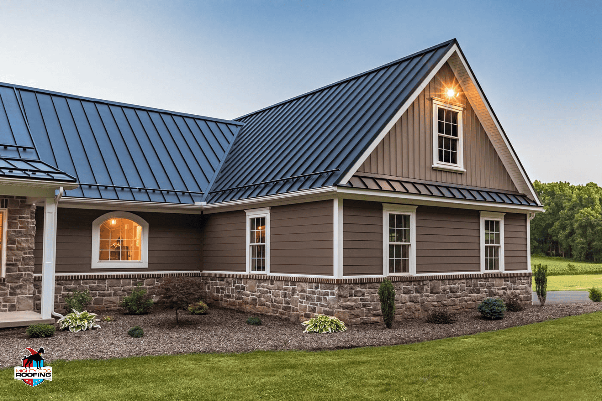 house with metal roof