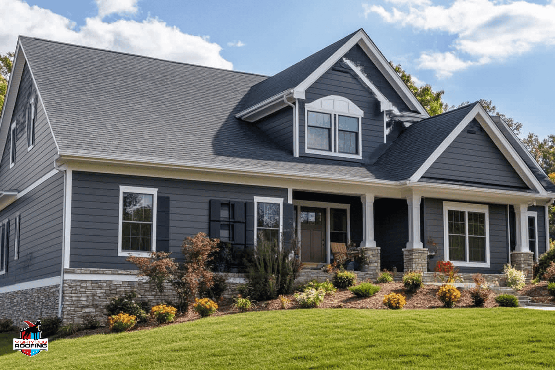 new home with vinyl siding